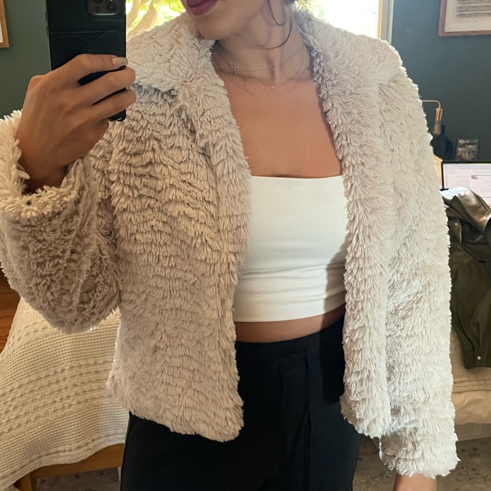 Cozy Cream Faux Fur Jacket